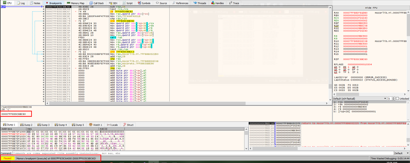 CLR - RWX Memory Breakpoint (Execution Access)