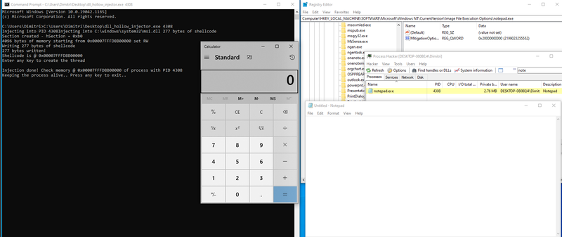 execute with cfg disabled using registry key